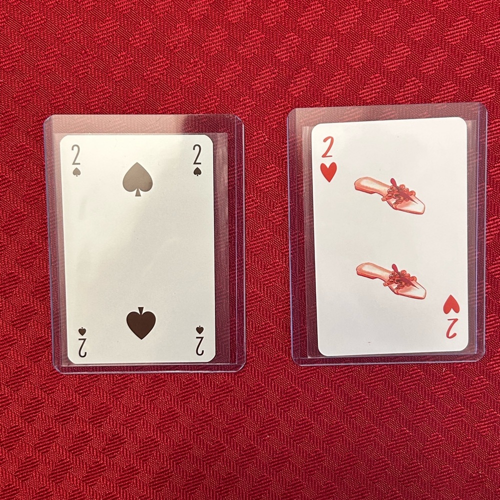 2 Deuces Louis Vuitton #2 Playing Card, Louboutin #2 Playing Card Mint Cond. - Picture 5 of 5